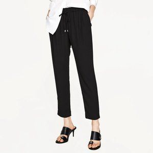 🌊 Zara Basic Wmn’s Black Drawstring Pants Size M